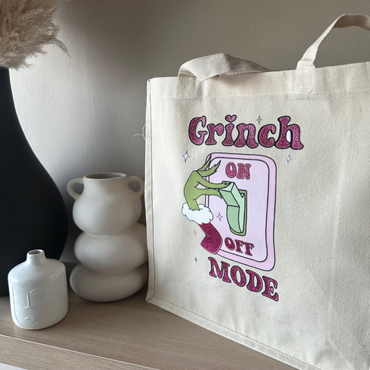 Tote Bag Grinch mode