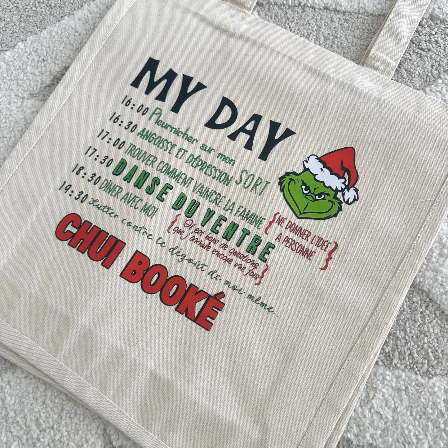 Tote Bag Grinch Day